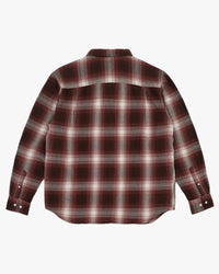 Dubbleware Heritage Check Workshirt - Brown / Maroon Plaid | Dubbleware Shirts | JEANSTORE