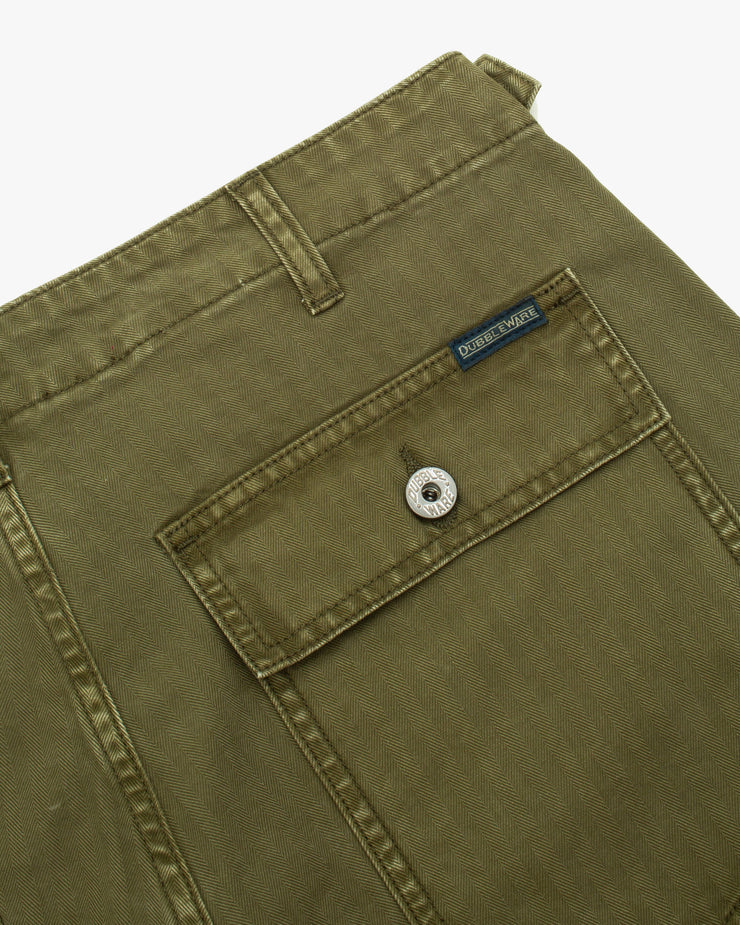 Dubbleware Herringbone Fatigue Pant - Olive