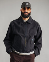 Dubbleware Crop Mechanic Jacket - Dark Navy Garment Dyed