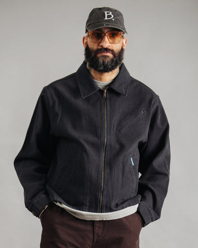 Dubbleware Crop Mechanic Jacket - Dark Navy Garment Dyed