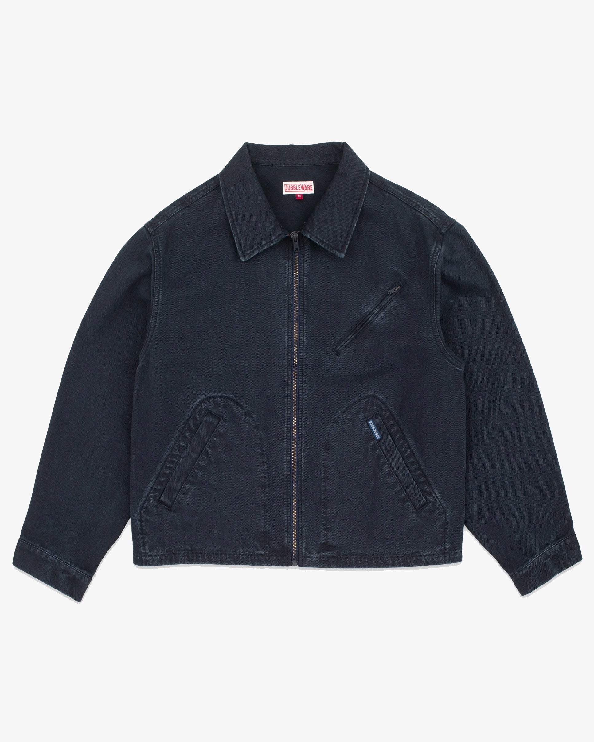 Dubbleware Crop Mechanic Jacket - Dark Navy Garment Dyed
