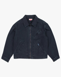 Dubbleware Crop Mechanic Jacket - Dark Navy Garment Dyed