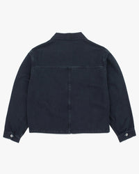Dubbleware Crop Mechanic Jacket - Dark Navy Garment Dyed