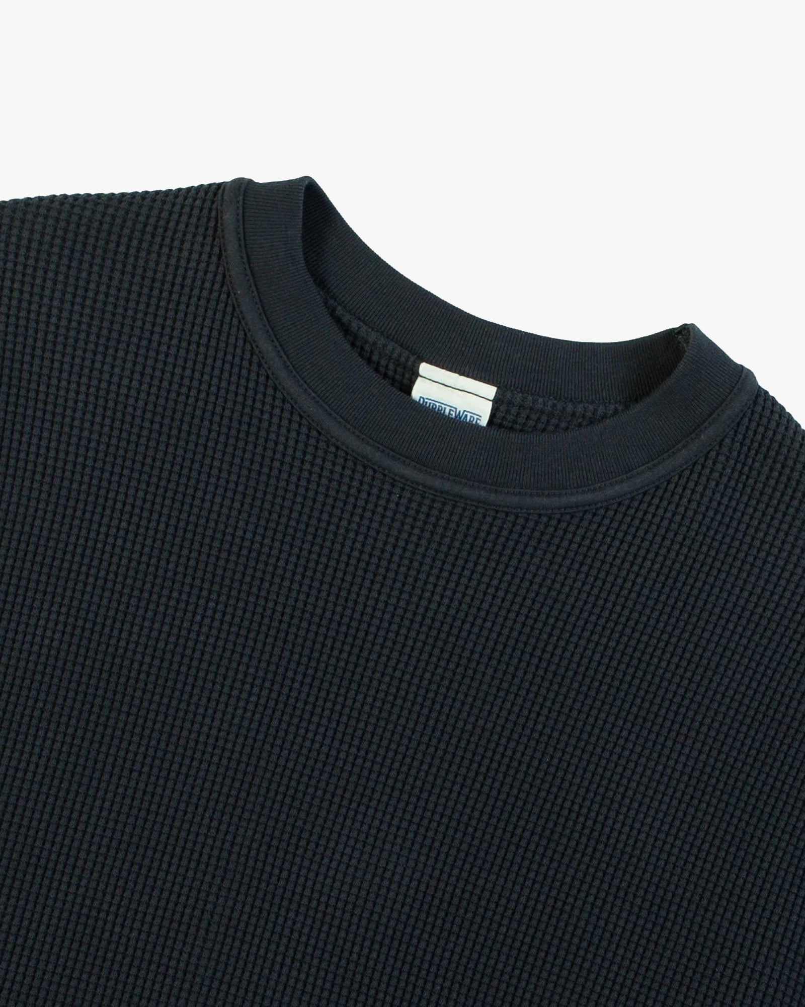 Dubbleware Heavy Waffle Sweatshirt - Dark Navy