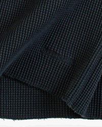 Dubbleware Heavy Waffle Sweatshirt - Dark Navy