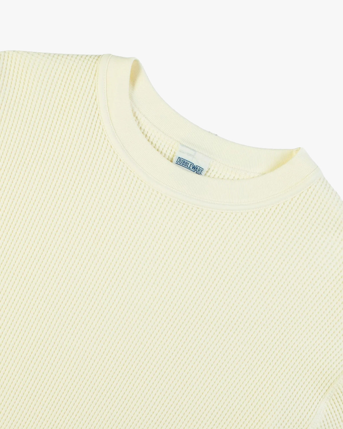 Dubbleware Heavy Waffle Sweatshirt - Marshmallow