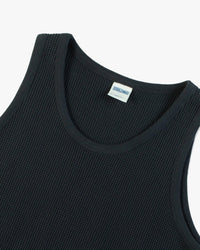 Dubbleware Heavy Waffle Tank Top - Dark Navy | Dubbleware T Shirts | JEANSTORE