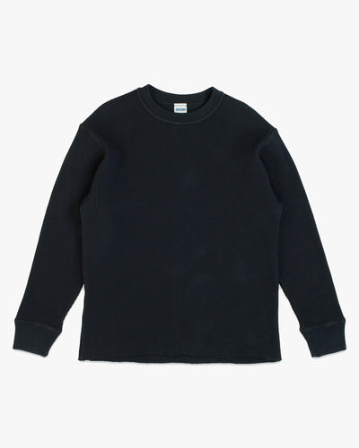 Dubbleware Heavy Waffle Sweatshirt - Dark Navy