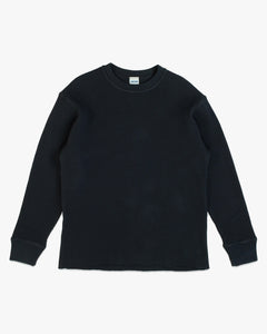 Dubbleware Heavy Waffle Sweatshirt - Dark Navy