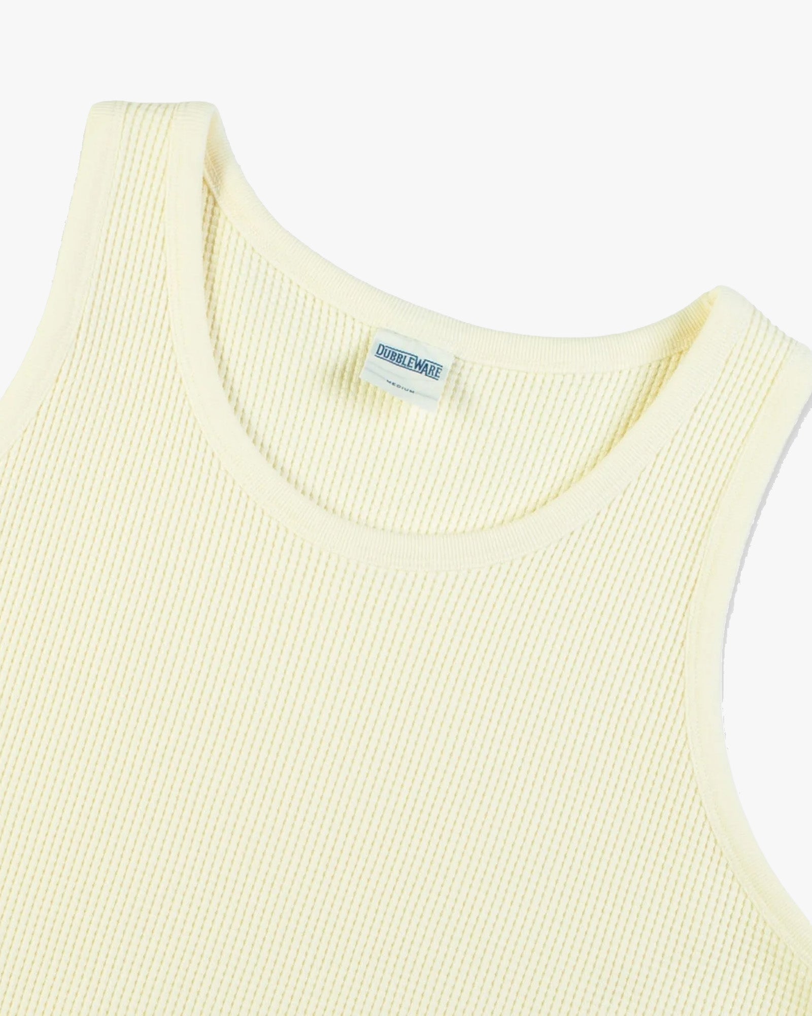 Dubbleware Heavy Waffle Tank Top - Marshmallow | Dubbleware T Shirts | JEANSTORE