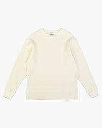 Dubbleware Heavy Waffle Sweatshirt - Marshmallow