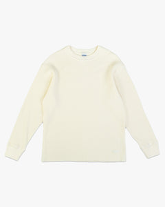 Dubbleware Heavy Waffle Sweatshirt - Marshmallow