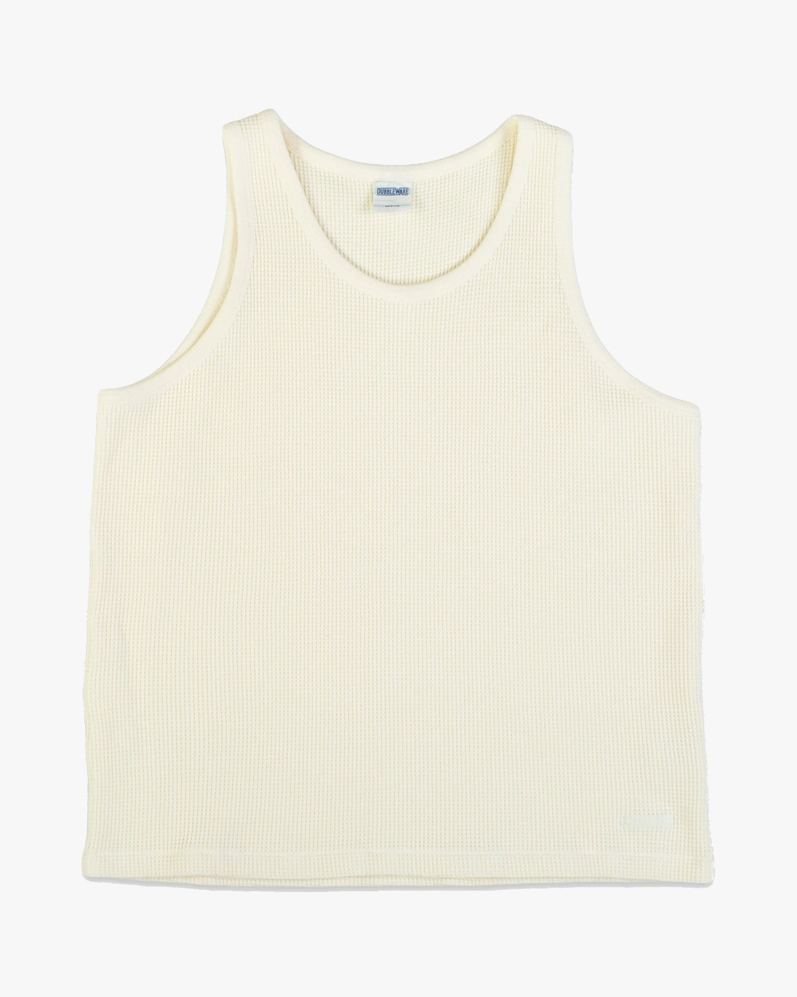 Dubbleware Heavy Waffle Tank Top - Marshmallow | Dubbleware T Shirts | JEANSTORE