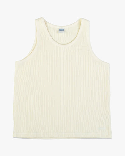 Dubbleware Heavy Waffle Tank Top - Marshmallow | Dubbleware T Shirts | JEANSTORE
