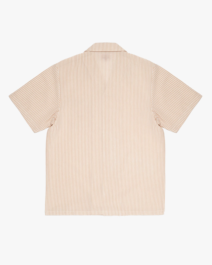 Dubbleware Quincy Seersucker Shirt - Sand / White