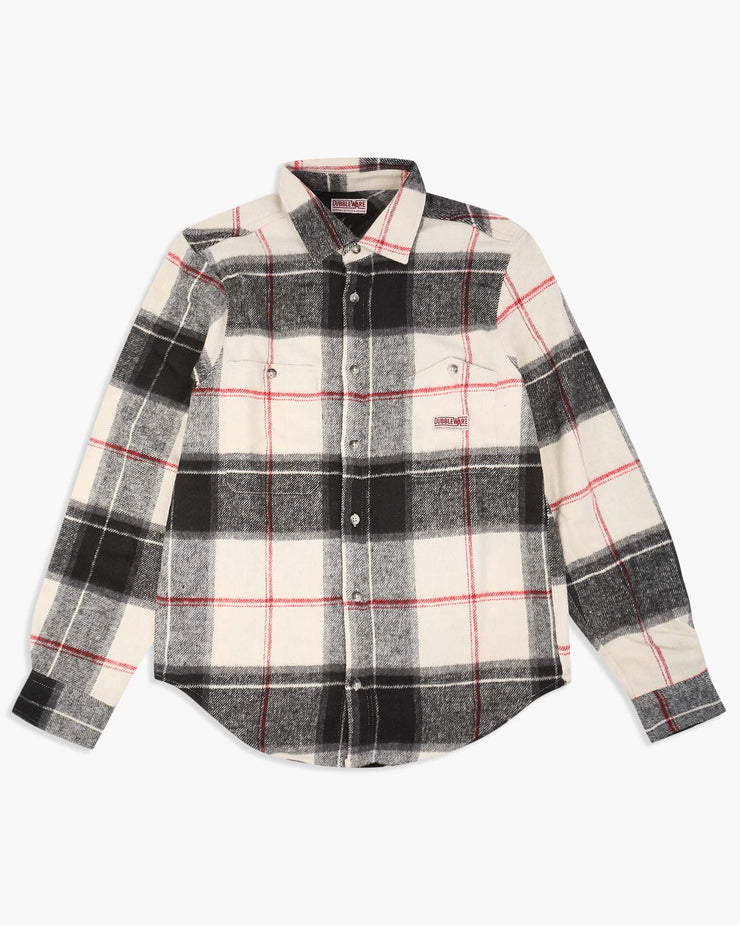 Dubbleware Barrington Brushed Flannel Shirt - Tan Plaid