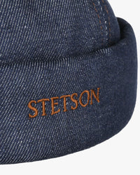 Stetson Sustainable Denim Docker Cap - Dark Denim