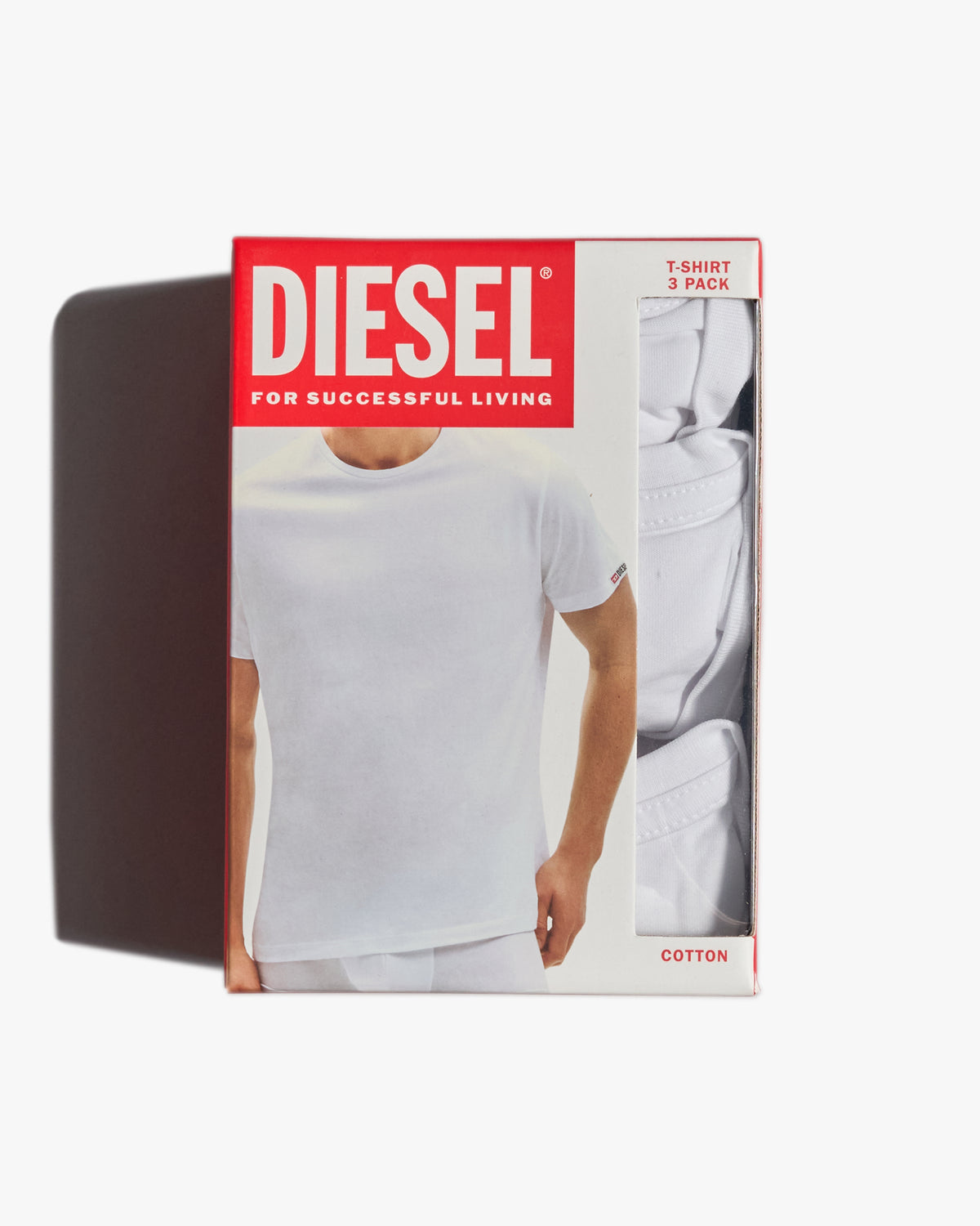 Diesel Randal 3-Pack Tees - White