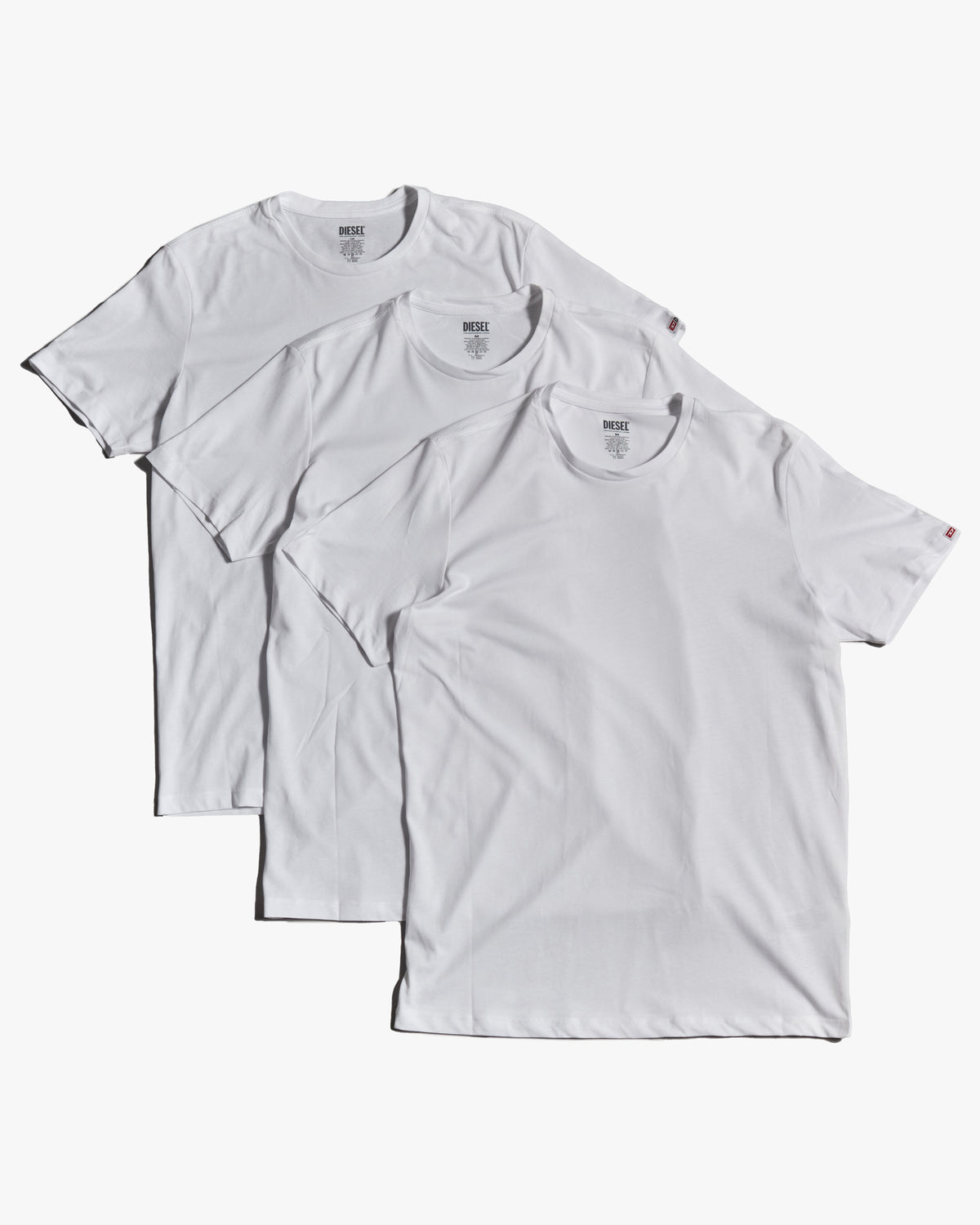 Diesel Randal 3-Pack Tees - White