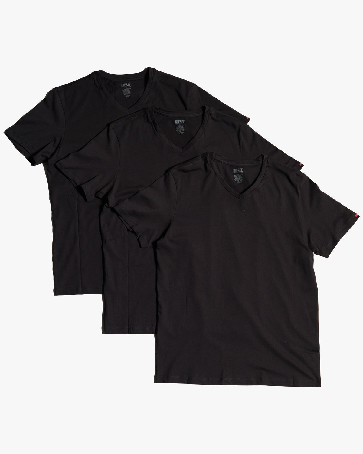 Diesel Michael 3-Pack Tees - Black | Diesel T Shirts | Jeanstore