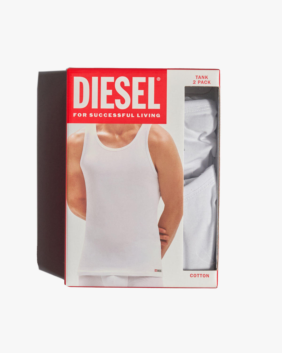 Diesel Walty 2-Pack Tank Tops - White