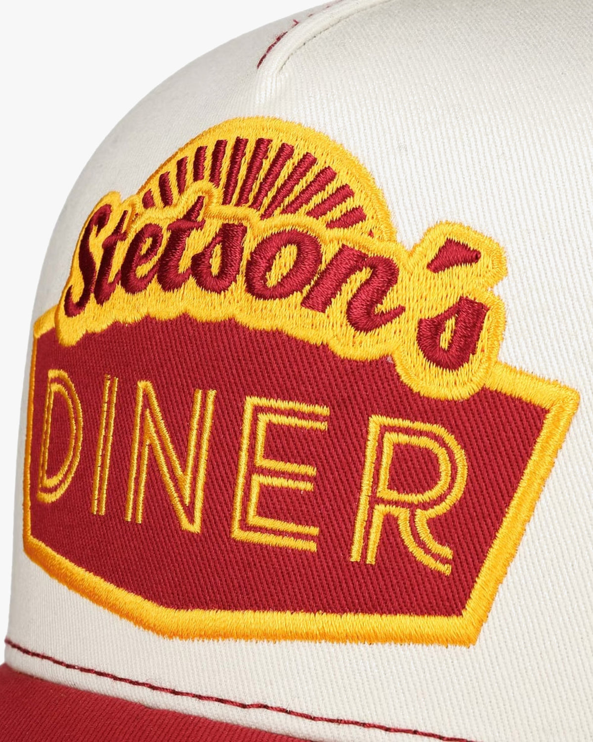 Stetson Stetson's Diner Trucker Cap - Red / White | Stetson Hats | JEANSTORE