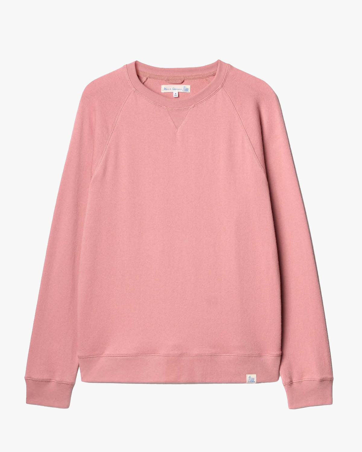 Merz b. Schwanen EASYCREW01 6.5oz Relaxed Fit Sweatshirt - Rosewood | Merz b. Schwanen Sweaters & Knitwear | Jeanstore