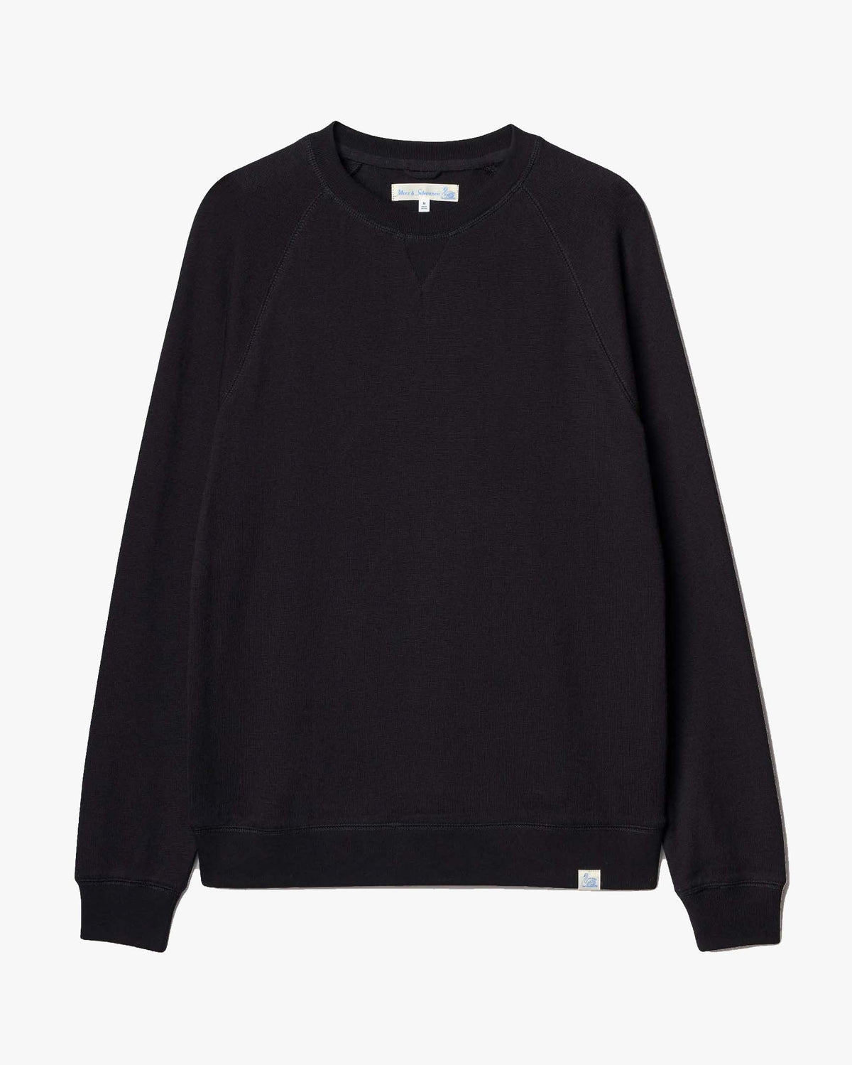 Merz b. Schwanen EASYCREW01 6.5oz Relaxed Fit Sweatshirt - Deep Black