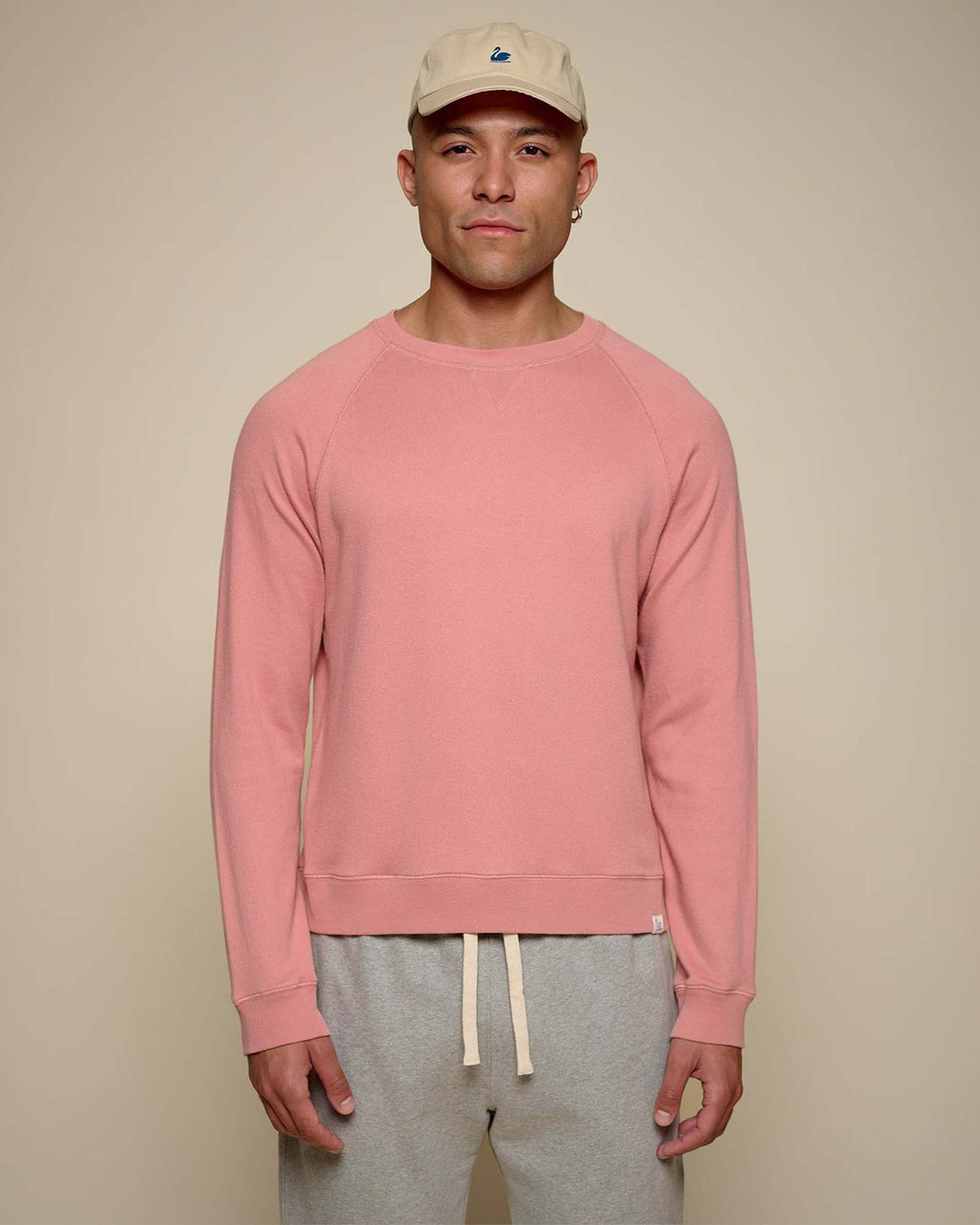 Merz b. Schwanen EASYCREW01 6.5oz Relaxed Fit Sweatshirt - Rosewood | Merz b. Schwanen Sweaters & Knitwear | Jeanstore