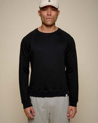 Merz b. Schwanen EASYCREW01 6.5oz Relaxed Fit Sweatshirt - Deep Black