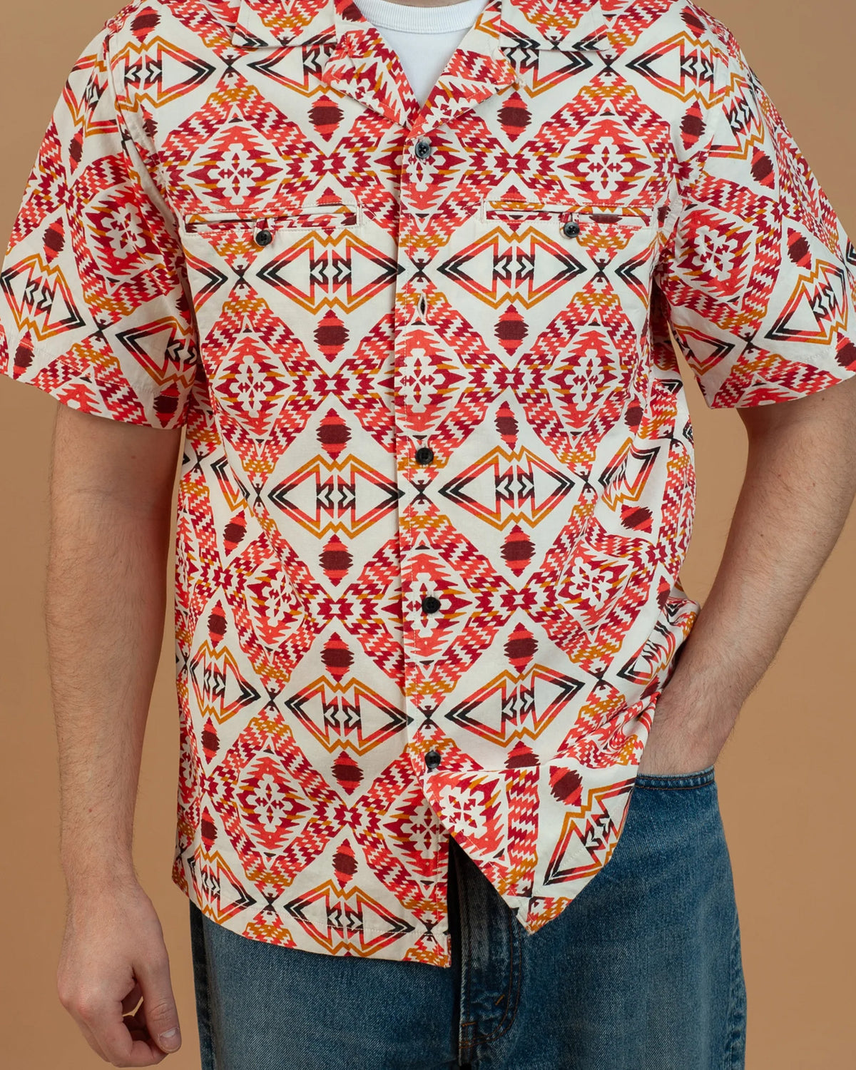 Pendleton Two Pocket Camp Shirt - Thunder Earthquake Cream