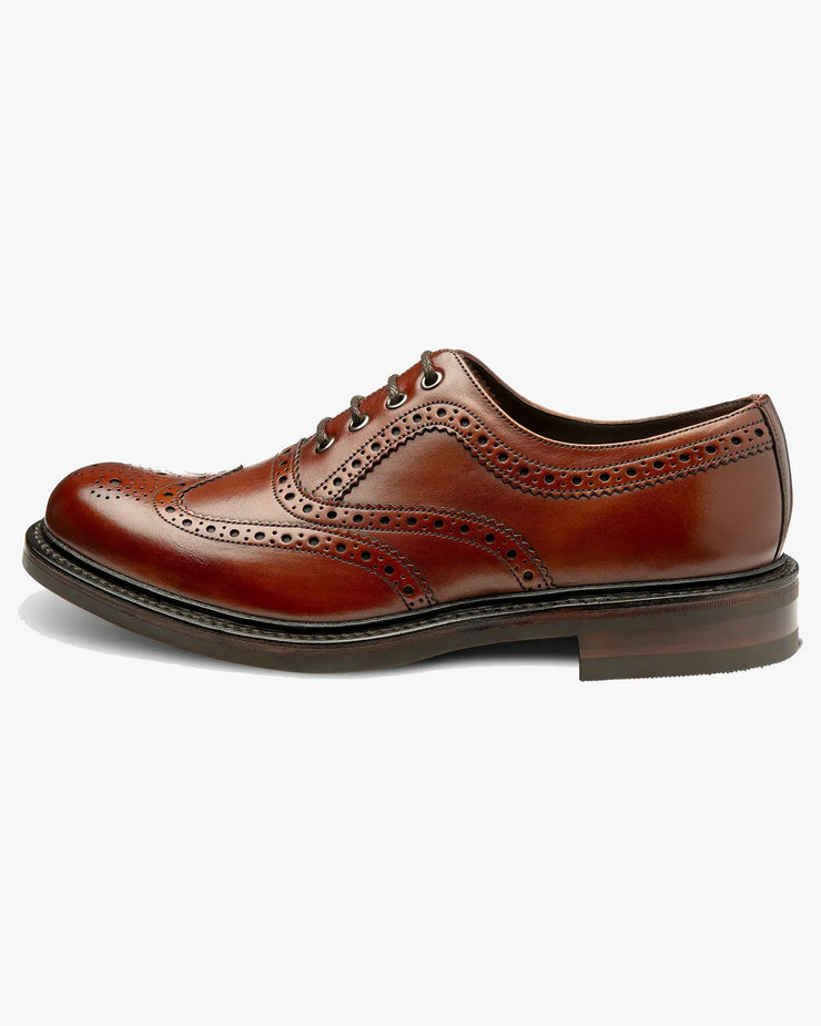 Loake 1880 Country Edward Brogue Oxford - Mahogany | Loake Shoemakers Shoes | JEANSTORE