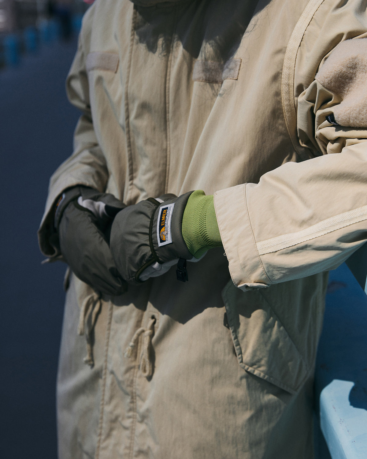 Elmer City Pro Polartec Windpro Gloves - Oatmeal | Elmer Gloves Gloves | JEANSTORE