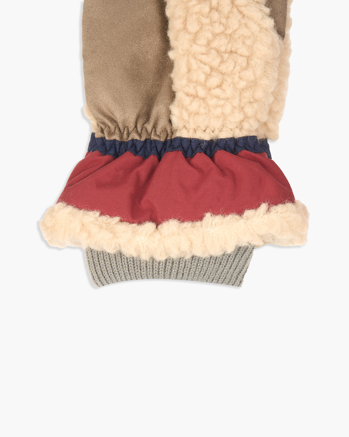 Elmer Teddy 5-Finger Gloves - Beige / Wine | Elmer Gloves Gloves | JEANSTORE
