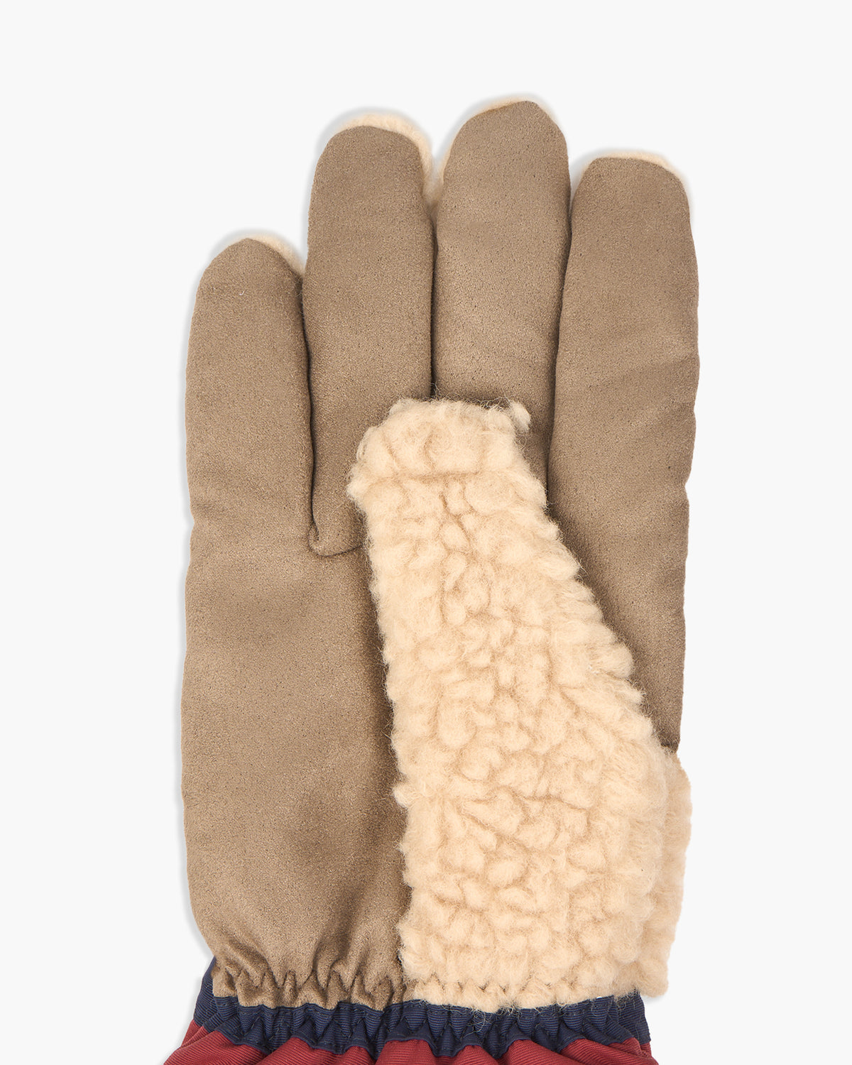 Elmer Teddy 5-Finger Gloves - Beige / Wine | Elmer Gloves Gloves | JEANSTORE