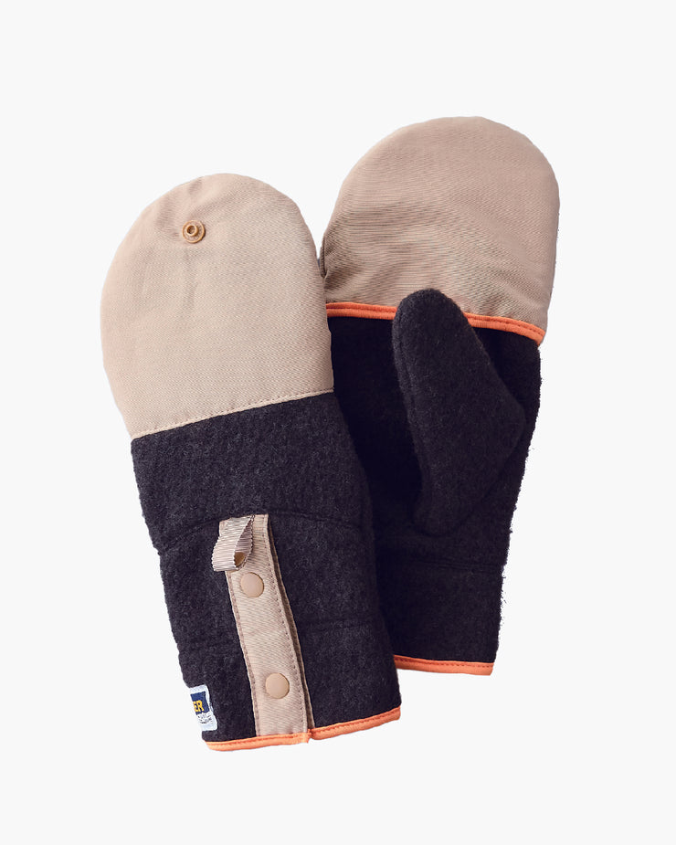 Elmer Eco Fleece Cover Convertible Mittens - Khaki