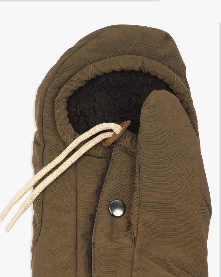 Elmer Cover Down Filled Mittens - Khaki