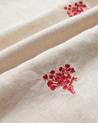 Portuguese Flannel Red Bouquet Shirt - Ecru / Red | Portuguese Flannel Shirts | JEANSTORE