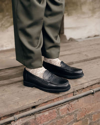 Kleman Escale G VGT Leather Loafers - Noir