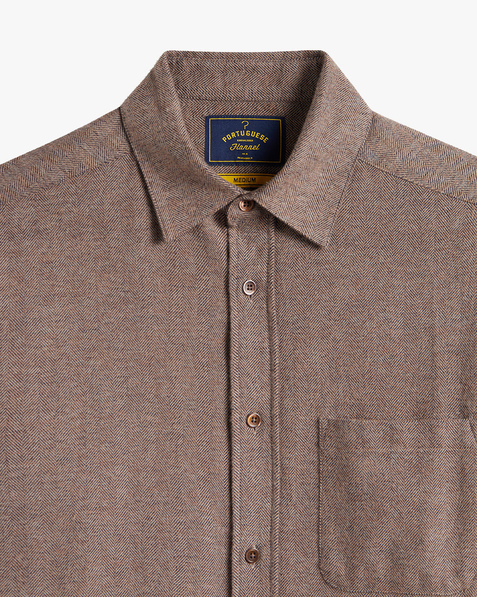 Portuguese Flannel Espiga Shirt - Brown