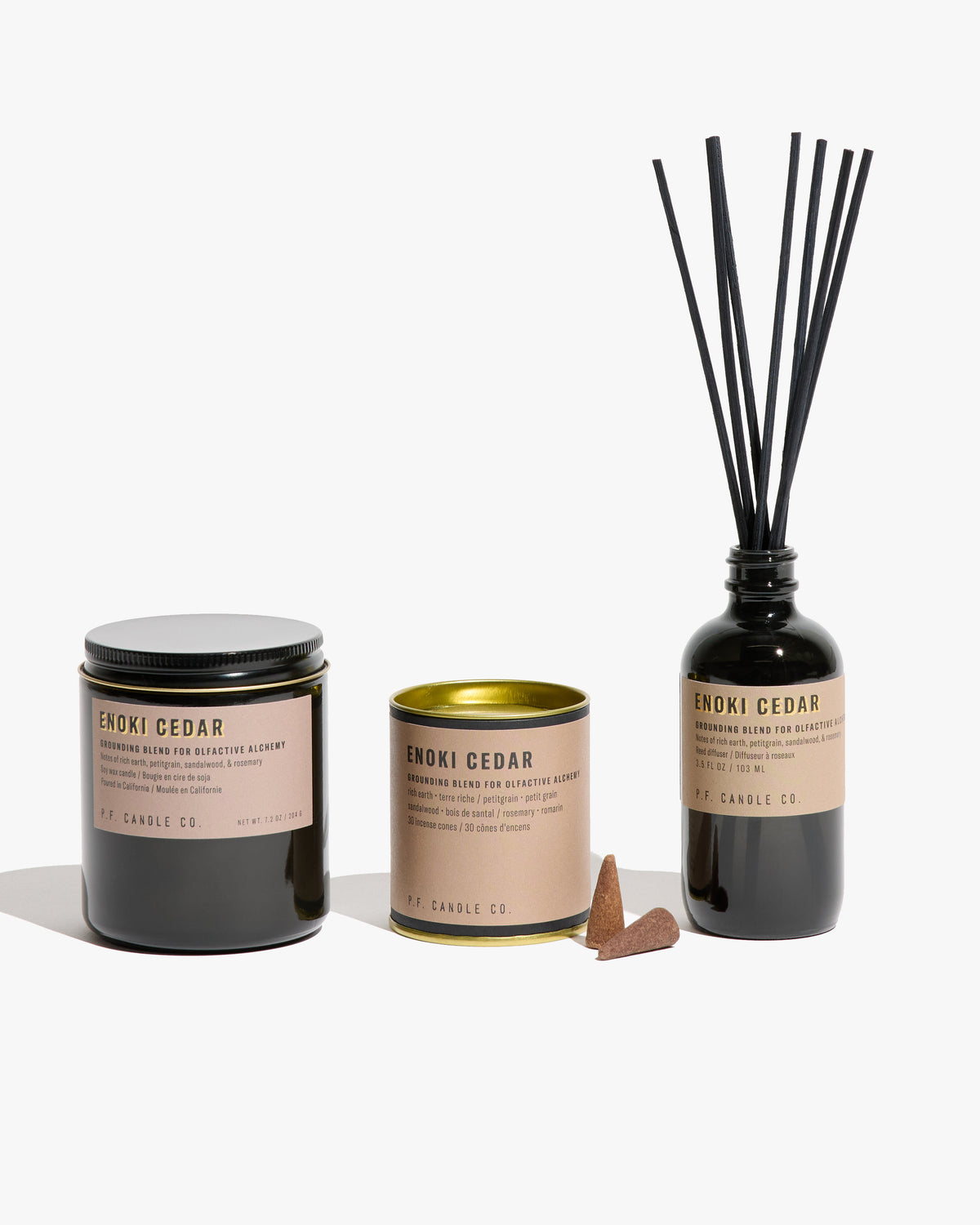 P.F. Candle Co. Alchemy Reed Diffuser - Enoki Cedar | P.F. Candle Co. Lifestyle | JEANSTORE