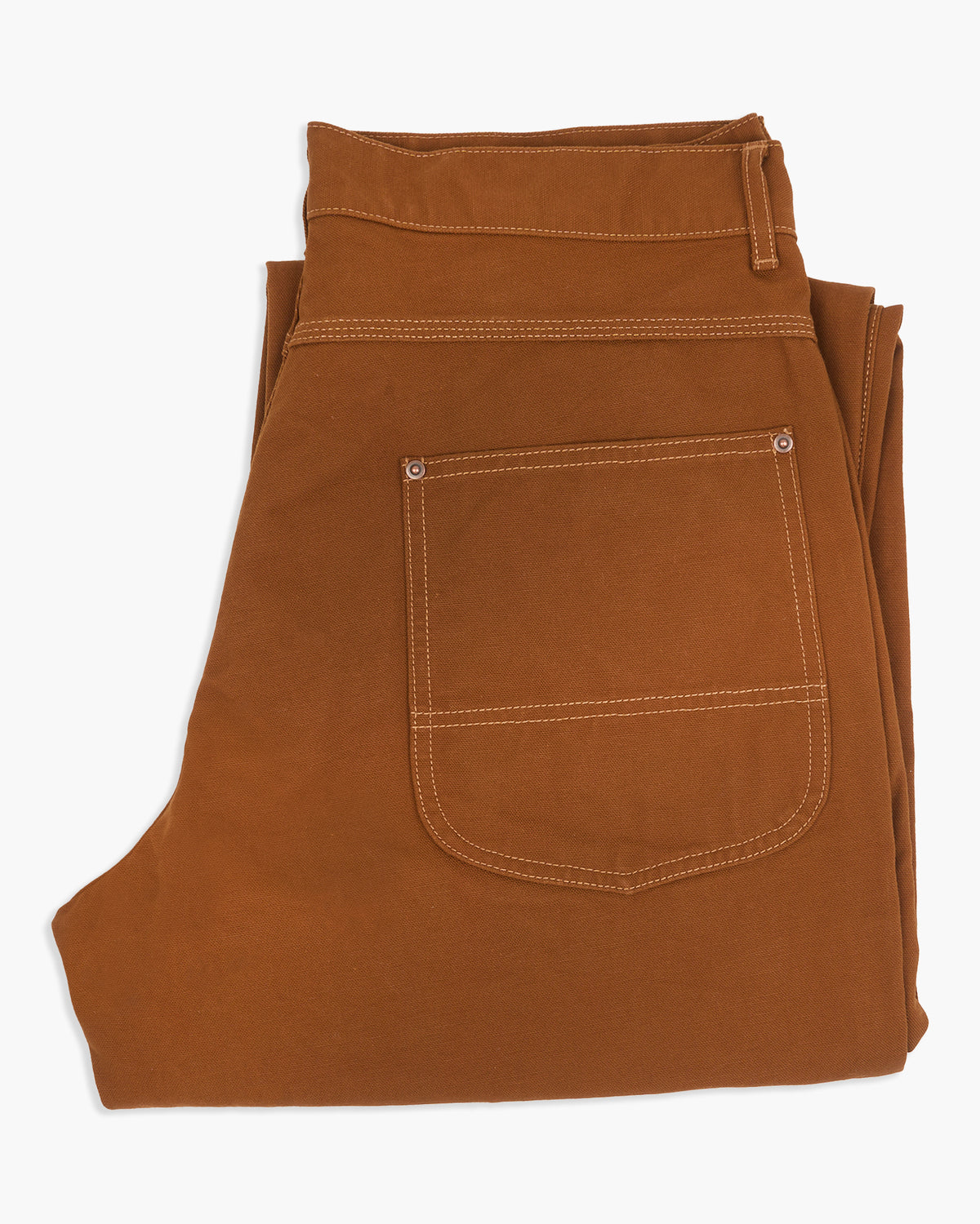 FOB Factory F0530 11oz Cotton Duck Relaxed Fit Work Pants - Brown | FOB Factory Chinos & Non-Denim Pants | JEANSTORE