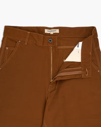FOB Factory F0530 11oz Cotton Duck Relaxed Fit Work Pants - Brown | FOB Factory Chinos & Non-Denim Pants | JEANSTORE
