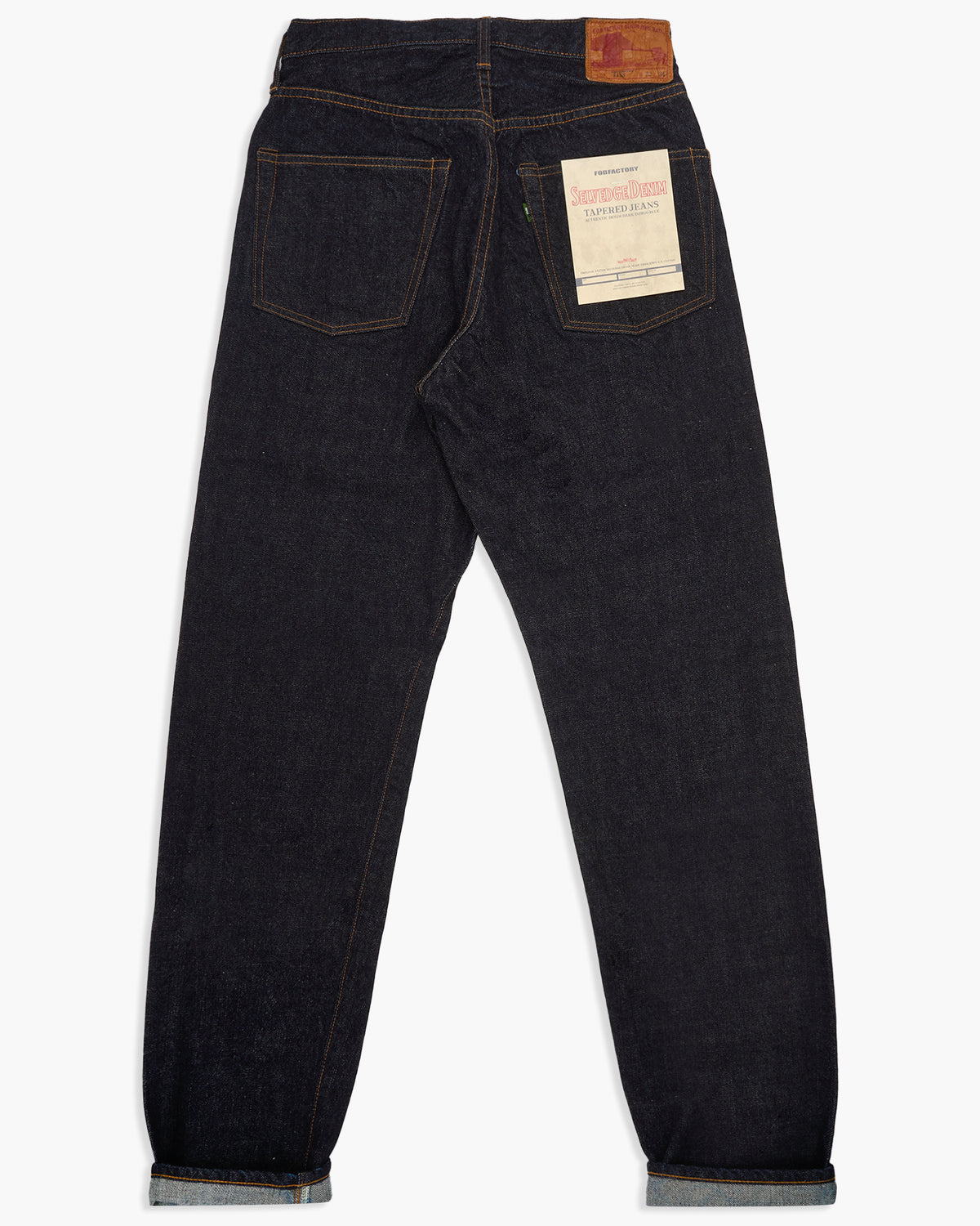FOB Factory F153 14.75oz Supima Selvedge Denim Tapered Mens Jeans - Onewash | FOB Factory Jeans | JEANSTORE