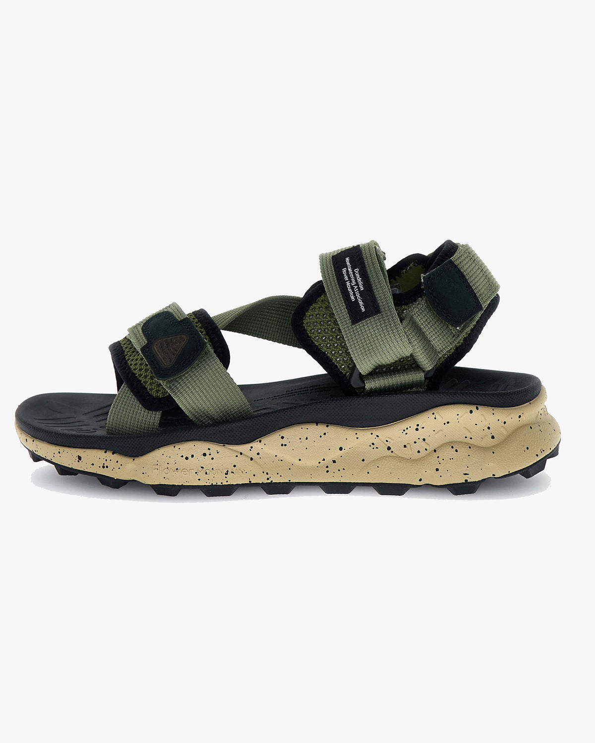 Flower Mountain Nazca 2 Suede & Nylon Mesh Sandals - Military
