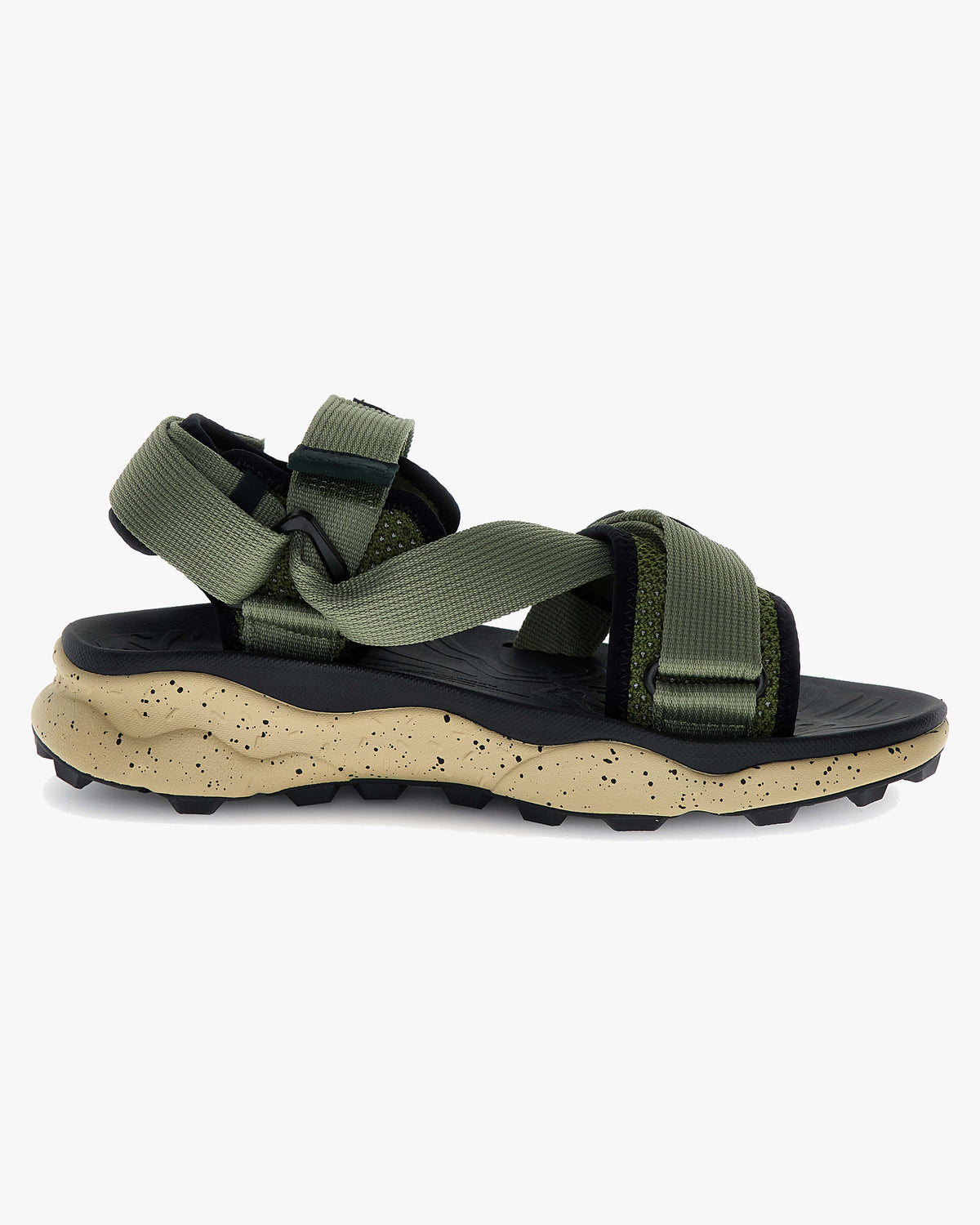 Flower Mountain Nazca 2 Suede & Nylon Mesh Sandals - Military