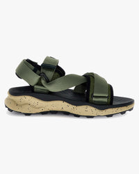 Flower Mountain Nazca 2 Suede & Nylon Mesh Sandals - Military