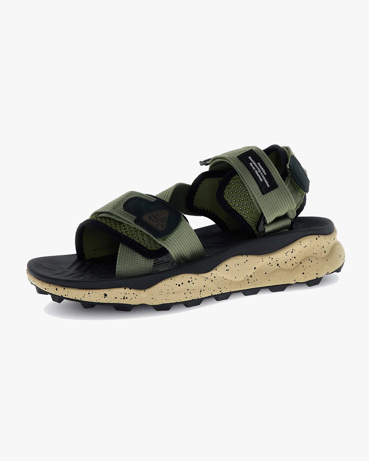 Flower Mountain Nazca 2 Suede & Nylon Mesh Sandals - Military