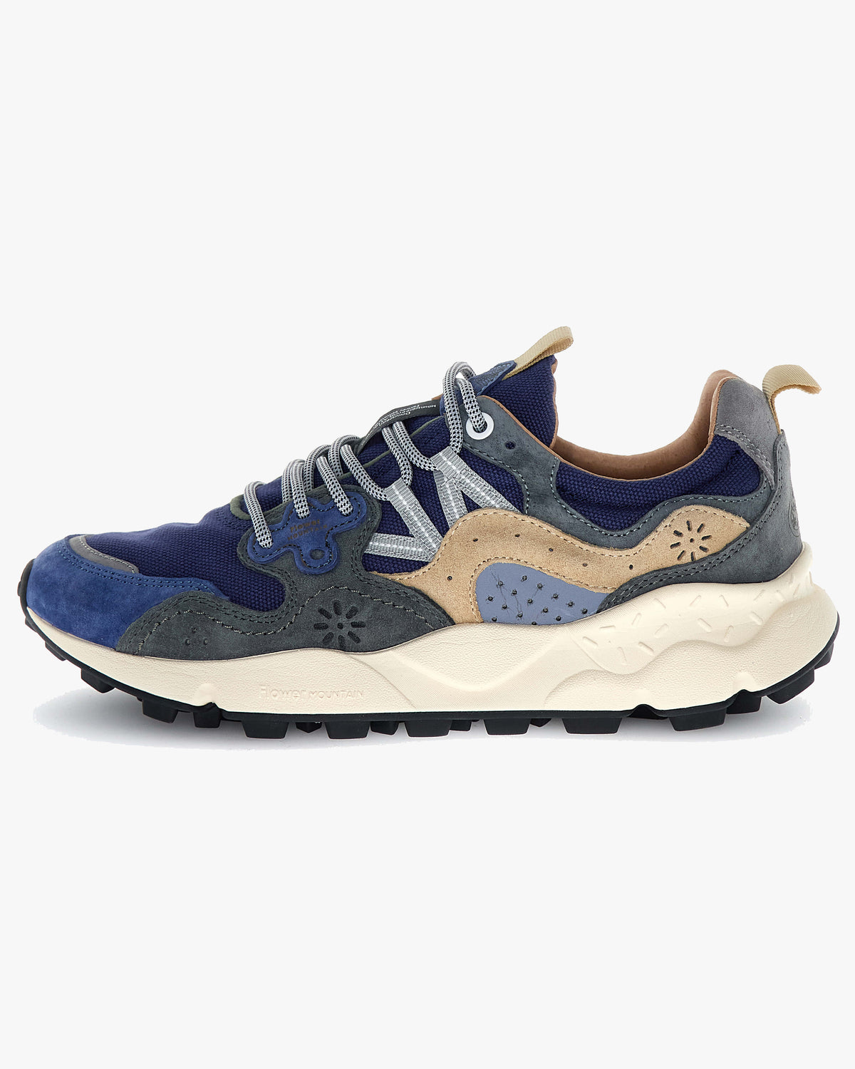 Flower Mountain Yamano 3 Suede & Canvas - Navy / Anthracite | Flower Mountain Trainers | JEANSTORE