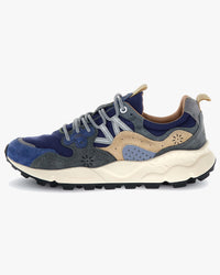 Flower Mountain Yamano 3 Suede & Canvas - Navy / Anthracite | Flower Mountain Trainers | JEANSTORE